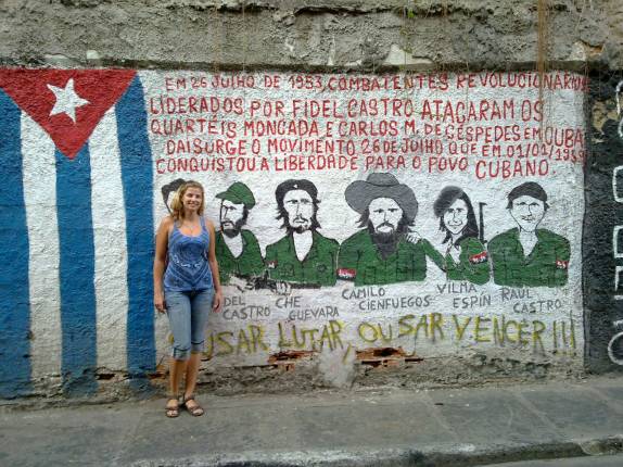 Pintura de rua na Regente Feijó, centro do Rio de Janeiro - RJ